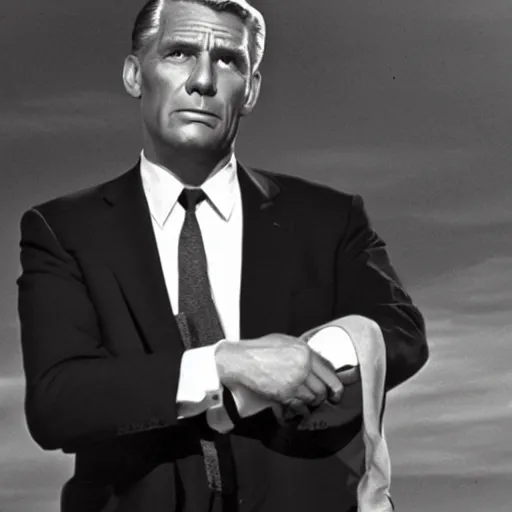 Image similar to roger o. thornhill from north by northwest