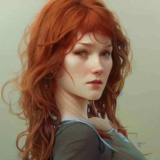 Image similar to A full portrait of Mary Jane Watson, intricate, elegant, highly detailed, digital painting, artstation, concept art, smooth, sharp focus, illustration, art by Krenz Cushart and Artem and bouguerea Demura and alphonse mucha