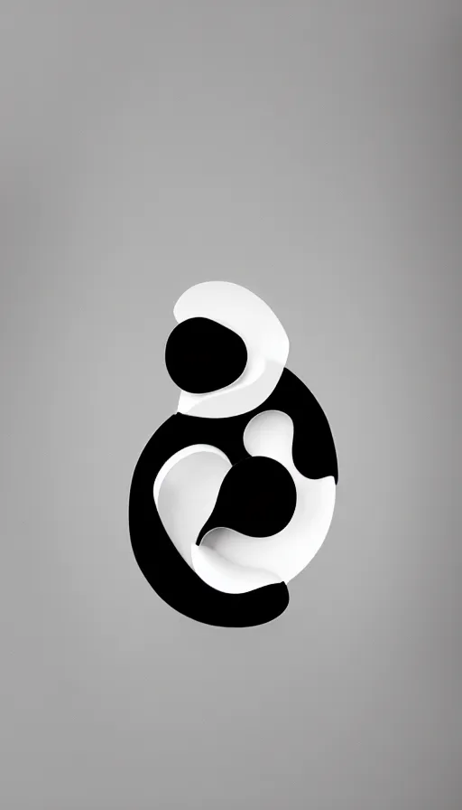 Image similar to Abstract representation of ying Yang concept, by Fortiche Studio