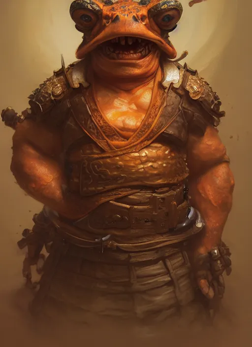 Image similar to subsurface scattering, toad samurai, translucent, by jesper ejsing, justin gerard, tomasz alen kopera, cgsociety and fenghua zhong, highly detailed, rim light, cinematic lighting, illustration, art, octane render, very coherent, cinematic, hyper realism, high detail, octane render, 8 k