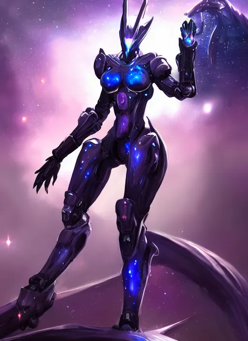 Prompt: cinematic goddess shot, cosmic sized perfectly proportioned stunning beautiful hot anthropomorphic robot mecha female dragon, nebula background, larger than galaxies, galaxy being held by sharp claws, sleek silver armor, epic proportions, epic size, epic scale, ultra detailed digital art, furry art, macro art, dragon art, giantess art, warframe fanart, furaffinity, deviantart