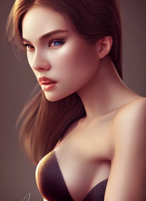 Image similar to a gorgeous female photo, professionally retouched, soft lighting, realistic, smooth face, full body shot, torso, dress, perfect eyes, wide angle, sharp focus on eyes, 8 k high definition, insanely detailed, intricate, elegant, art by artgerm and jason chan and mark litvokin