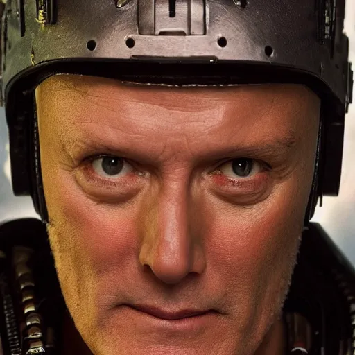 Image similar to Anthony Head as Cyberpunk Uther