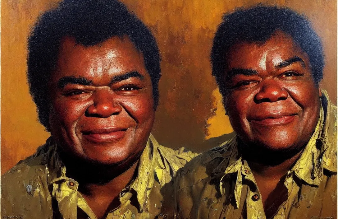 Image similar to portrait of lamont dozier!!!!!!!!!!!!!!!!!!!!!!!!!!!, detailed face, detailed painting,, epic lighting, by ilya repin, phil hale and kent williams