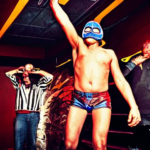 Image similar to lucha libre dj