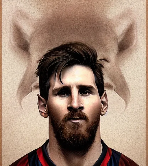 Prompt: messi the goat highly detailed, digital painting, artstation, concept art, smooth, sharp focus, illustration, art by artgerm and greg rutkowski and alphonse mucha