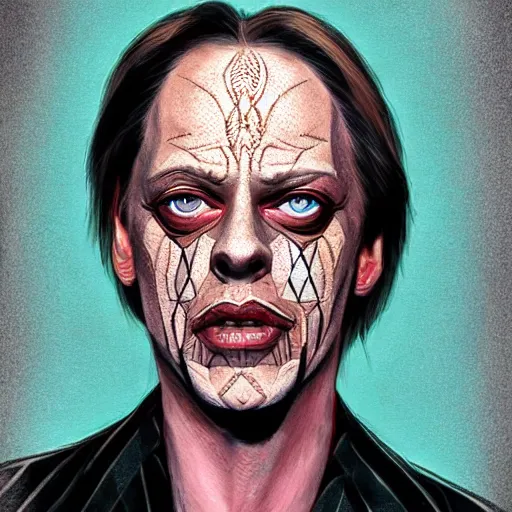 Image similar to Steve Buscemi as Harlequin, intricate, highly detailed, concept art, smooth, sharp focus