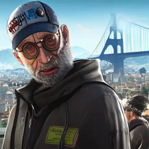 Prompt: micheal rosen in watchdogs 2