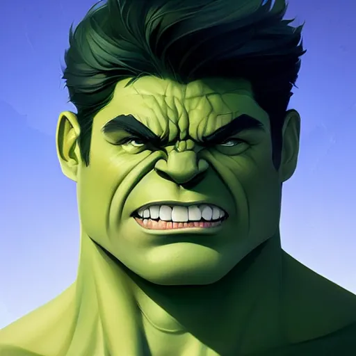 Image similar to face icon stylized minimalist the hulk, loftis, cory behance hd by jesper ejsing, by rhads, makoto shinkai and lois van baarle, ilya kuvshinov, rossdraws global illumination