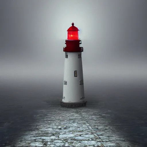 Image similar to a beautiful view of silent hill lighthouse, ultra detailed