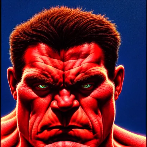 Red Hulk sketch card by Billnichols on DeviantArt