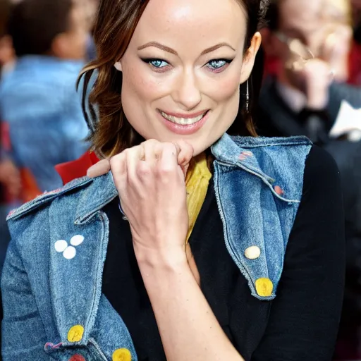 Prompt: Olivia Wilde as a muppet