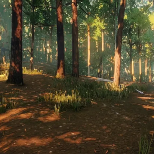 Image similar to An ipê amarelo forest in Red Dead Redemption 2