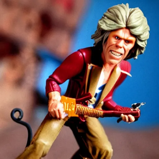 Image similar to Tom Waits as a He-Man action figure from the 1980s