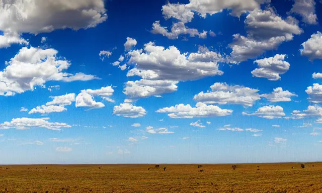 Image similar to panorama of big raindrops flying upwards into the perfect cloudless blue sky from a dried up river in a desolate land, dead trees, blue sky, hot and sunny highly-detailed, elegant, dramatic lighting, artstation, 4k, cinematic landscape, photograph by National Geographic