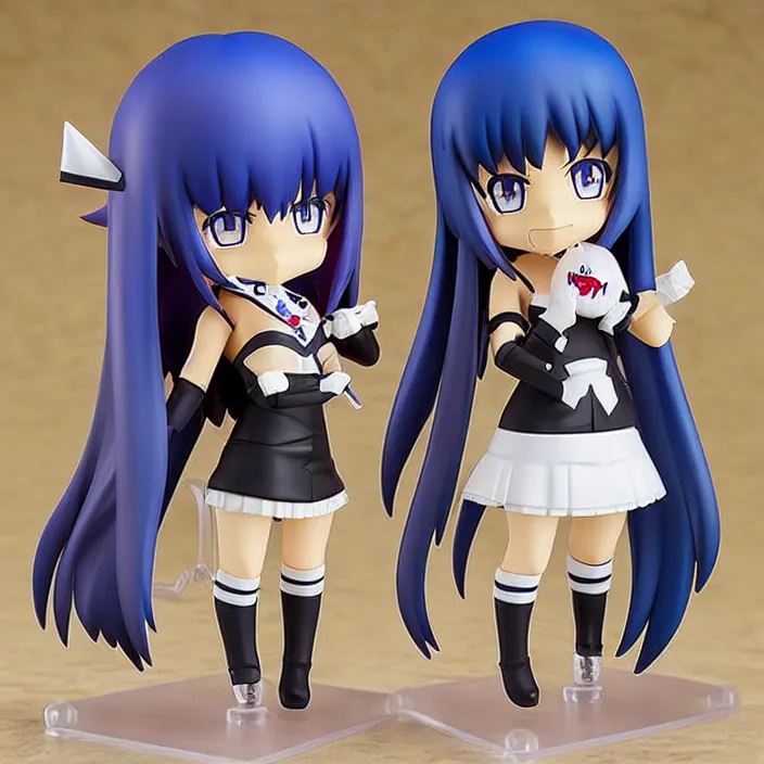 Prompt: stocking anarchy, an anime nendoroid of stocking anarchy, figurine, detailed product photo