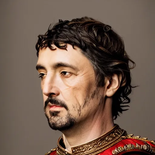 Prompt: richard iv the roman king photo, real human, soft studio lighting, 6 0 mm lens