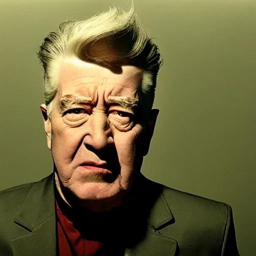 Prompt: movie still of a villain, facial expression, cinematic composition, cinematic light, surreal cinema, by david lynch,