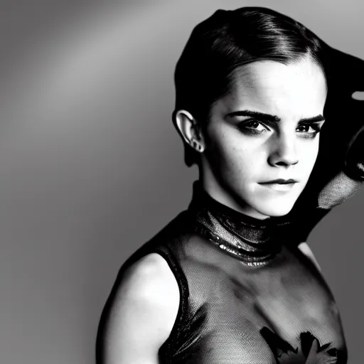 Prompt: Emma Watson as Catwoman, XF IQ4, f/1.4, ISO 200, 1/160s, Adobe Photoshop, DxO Photolab, Sense of Depth, AI enhanced, HDR, in-frame