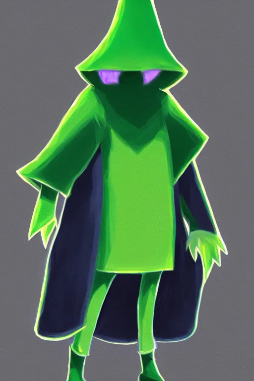 Image similar to ralsei from deltarune, painting