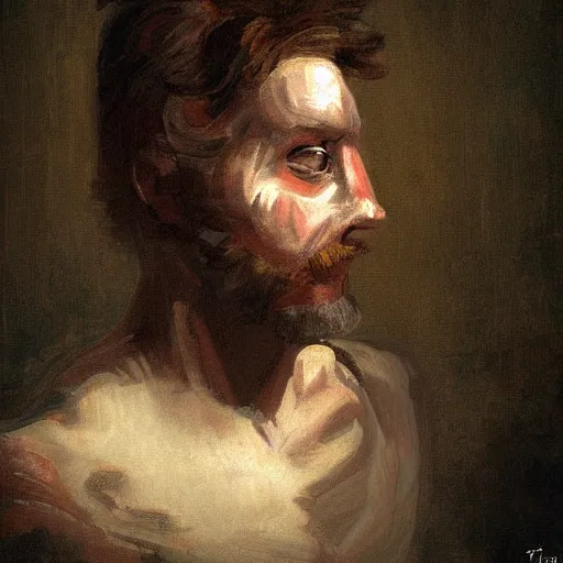 Image similar to sociopath-Simon painting by Thomas-Montacellinio