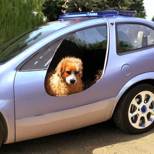 Image similar to dog shaped car