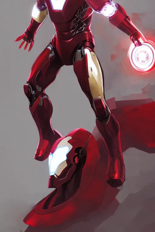 Prompt: Full body camera shot of marvel comics character, evil white superior iron man, red eyes, full of details, digital illustration, concept art, smooth, by Ina Wong and wlop ，trending on cgsociety and artstation，8kHDR，light effect