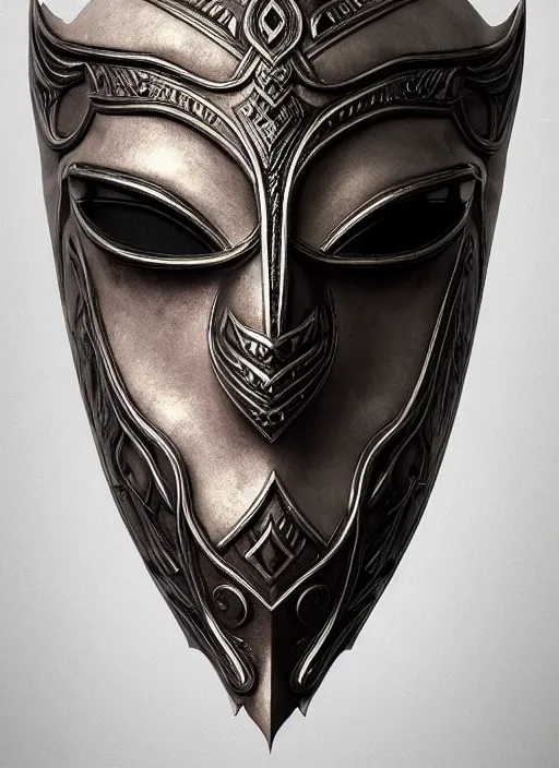 Image similar to textless hyper ornate wiccan photorealistic mask, highly detailed, lifelike, photorealistic, diffuse lighting, hdrp render, artstation, unreal 5, smooth, sharp focus, art by victoria frances