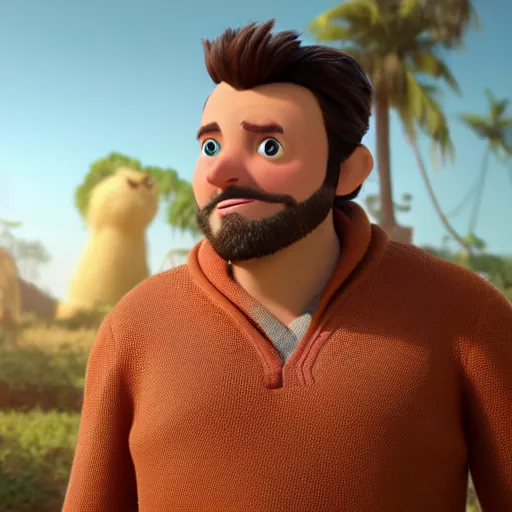 Prompt: still of forsen in a disney pixar movie, 3 d render, octane render