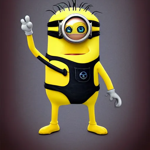 Image similar to A detailed biological anatomy of a minion