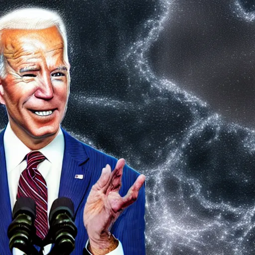 Prompt: hyperrealistic mixed media high resolution image of Joe Biden being torn asunder into a small orifice by an immense invisible gravitational force, stunning 3d render inspired art by István Sándorfi and Greg Rutkowski and Unreal Engine, perfect symmetry, dim volumetric lighting, 8k octane beautifully detailed render, post-processing, extremely hyper-detailed, intricate, epic composition, highly detailed attributes, highly detailed atmosphere, cinematic lighting, masterpiece, trending on artstation, very very detailed, masterpiece, stunning, flawless structure, lifelike texture, perfection,