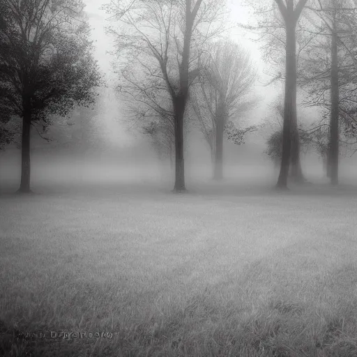 Image similar to graveyard of dreams foggy landscape