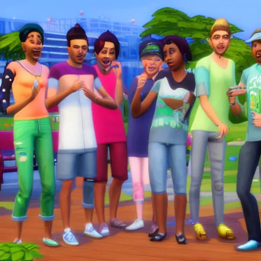 Prompt: of a new sims 4 expansion pack for children