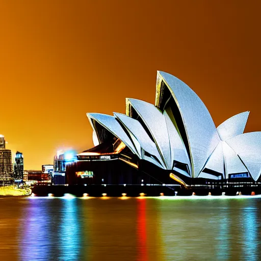 Prompt: a huge tornado going through the sydney opera house, photorealistic, handheld