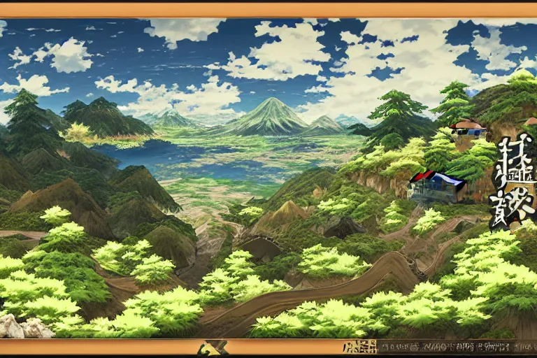 Image similar to mushoku tensei landscape art