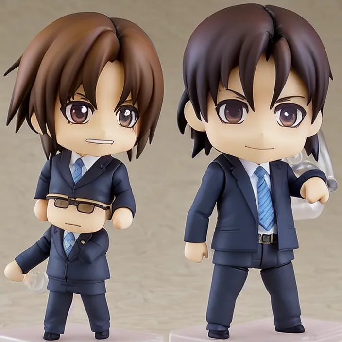 Prompt: michael scott, an anime nendoroid of michael scott, figurine, detailed product photo