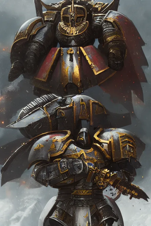 Image similar to armor portrait heros warhammer 4 0 k horus heresy fanart - the primarchs emperor by johannes helgeson animated with vfx concept artist & illustrator global illumination ray tracing hdr fanart arstation zbrush central hardmesh 8 k octane renderer comics stylized