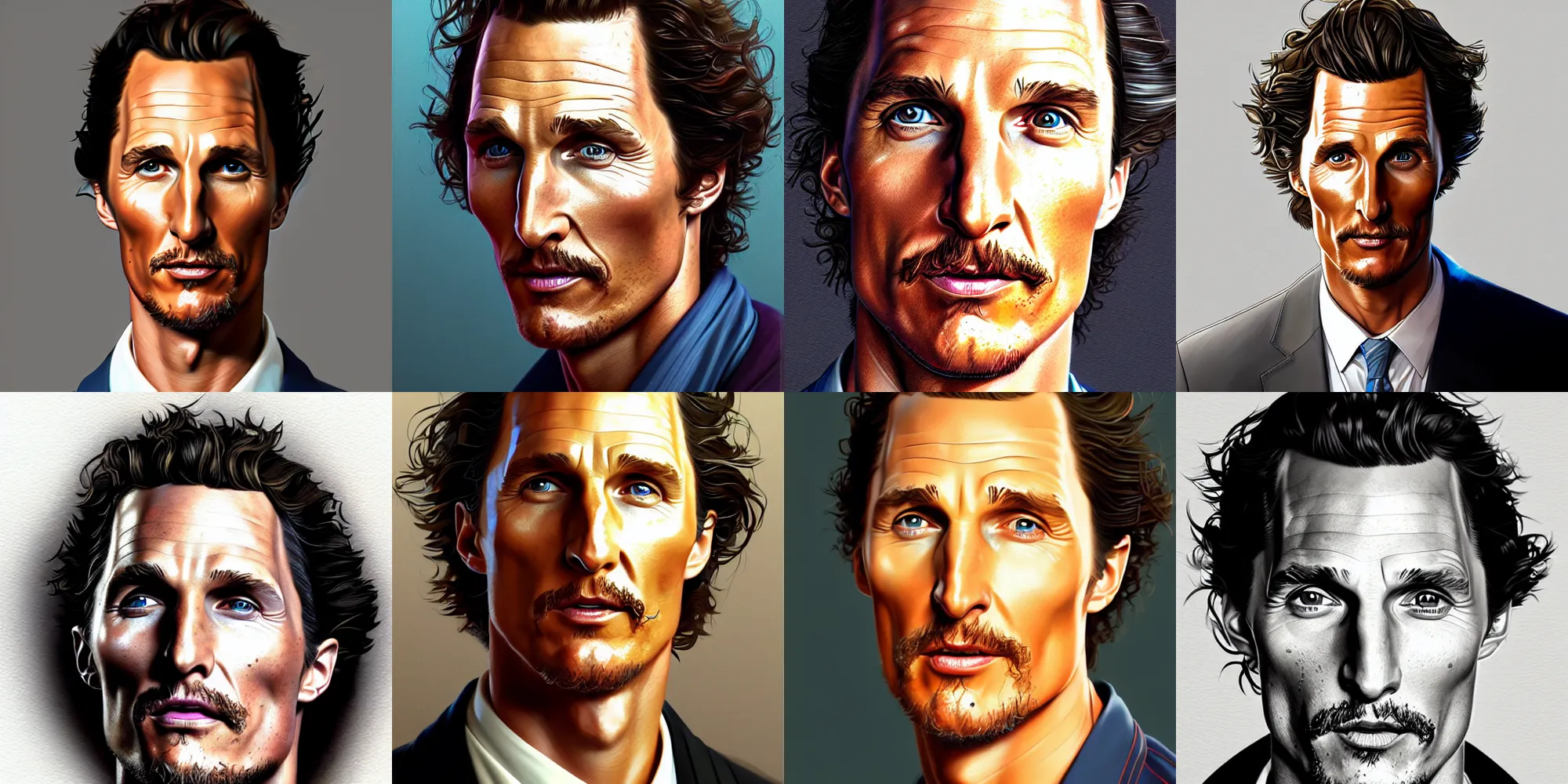 Prompt: portrait of a matthew mcconaughey, artstation, cartoon, elegant, highly detailed, digital painting, clean! outstanding! art by ghibli, makoto shinkai, fujita goro, giraud, akihiko yoshida, fadeev 8 k