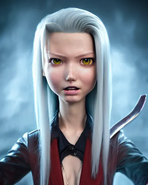 Prompt: an epic comic book style full body portrait painting of sephiroth bubble head, elegant, character design by Mark Ryden and Pixar and Hayao Miyazaki, unreal 5, DAZ, hyperrealistic, octane render, cosplay, RPG portrait, dynamic lighting, intricate detail, summer vibrancy, cinematic