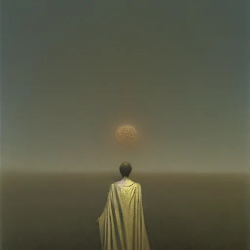 Image similar to helios, beksinski