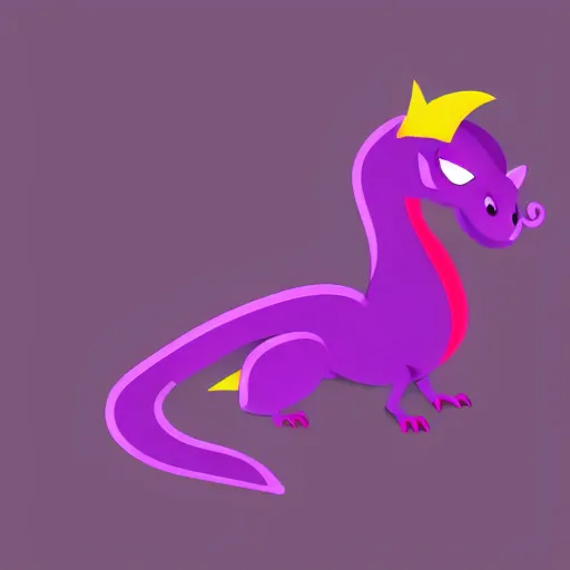 Image similar to very cute purple dragon, 2d minimalism,simple figures, cubism,digital art