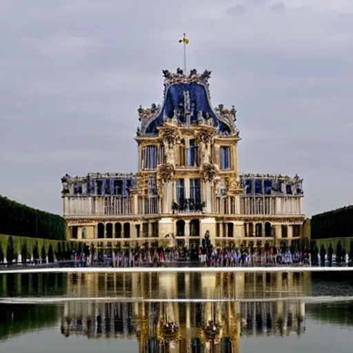 Image similar to Versailles Castle, in the year 3000