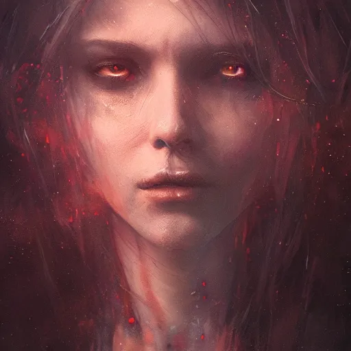 Image similar to beautiful young woman, wizard, high detail, dramatic light, digital art, dark, painted by seb mckinnon and greg rutkowski, trending on artstation