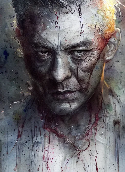 Image similar to portrait, The last spark of color lays in the heart of a poet walking through a grey world, watercolor, dramatic lighting, cinematic, establishing shot, extremely high detail, foto realistic, cinematic lighting, pen and ink, intricate line drawings, by Yoshitaka Amano, Ruan Jia, Kentaro Miura, Artgerm, post processed, concept art, artstation, matte painting, style by eddie mendoza, raphael lacoste, alex ross