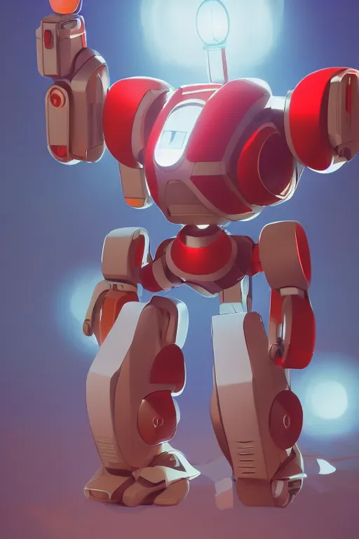 Image similar to metabots medabots medarotto medarot robot minimalist comics, behance hd by jesper ejsing, by rhads, makoto shinkai and lois van baarle, ilya kuvshinov, rossdraws global illumination ray tracing hdr radiating a glowing aura