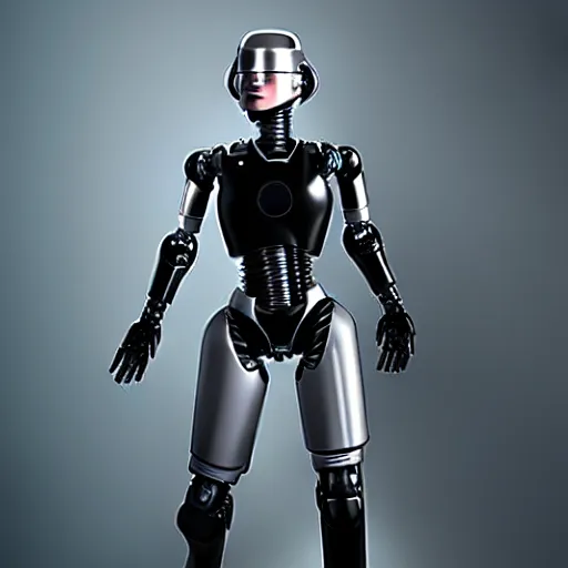 Prompt: female robocop