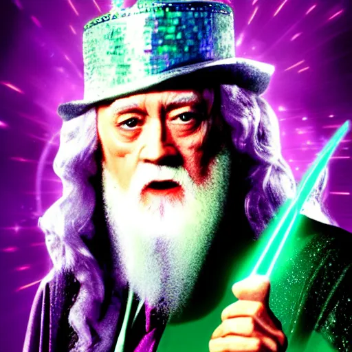 Image similar to disco dumbledore