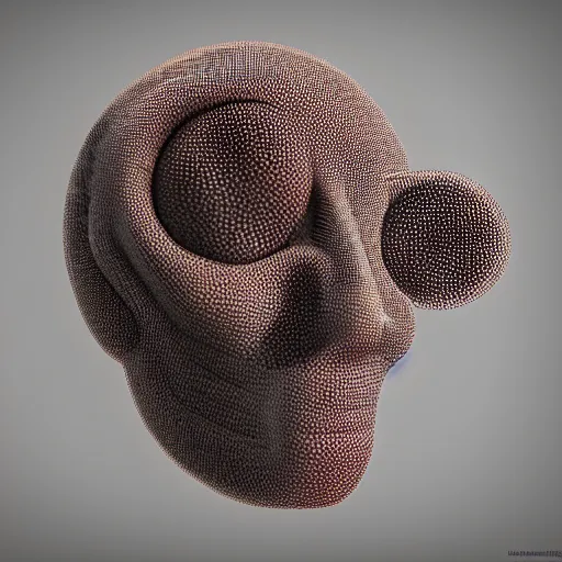 Prompt: a Trypophobia head, octane render, studio light, detailed picture