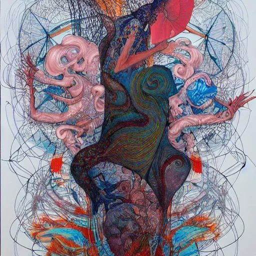 Image similar to james jean abstract art.artwork by Daniel Merriam,