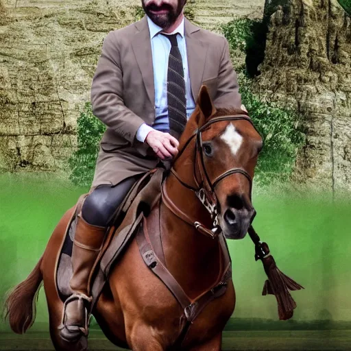 Image similar to santiago abascal santiago abascal riding a horse saving the planet from the clutches of communism